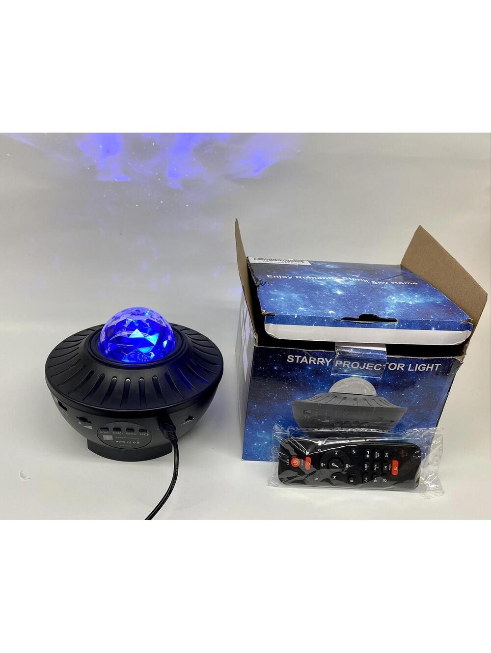 Starry Projector Light with Bluetooth Speaker Open Box Tested Working Condition